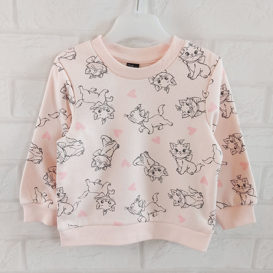 Реглан розовый с кошкой Disney Primark