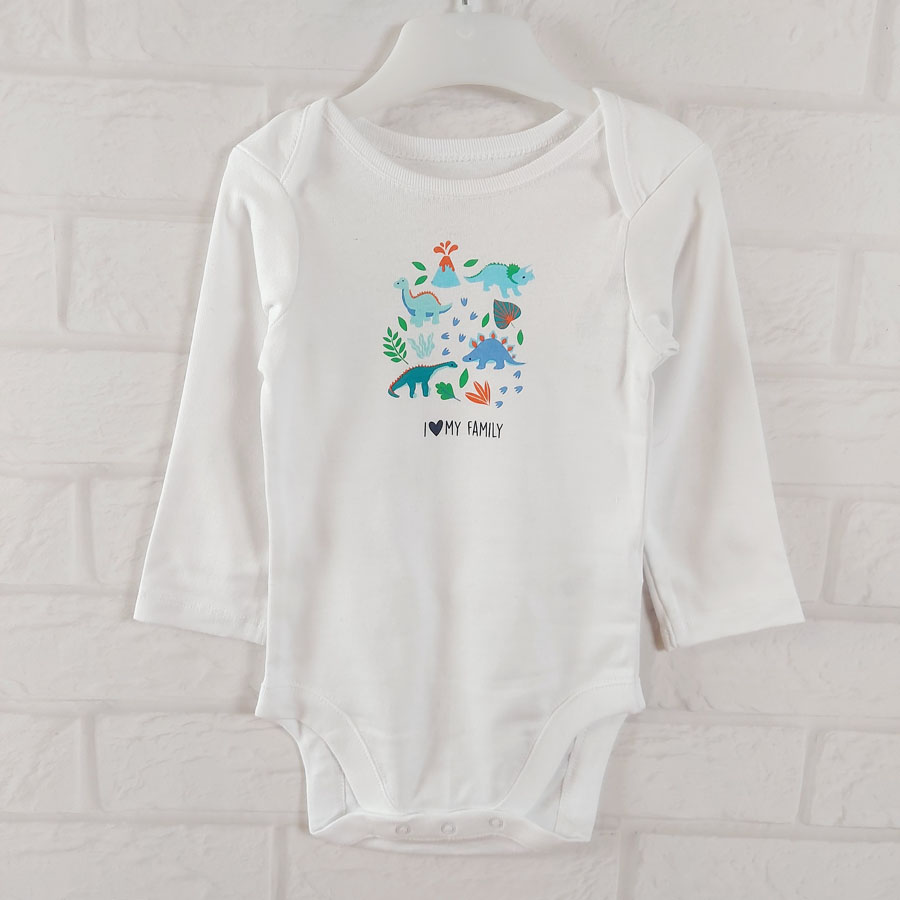 Боди с динозаврами и цветами Children place