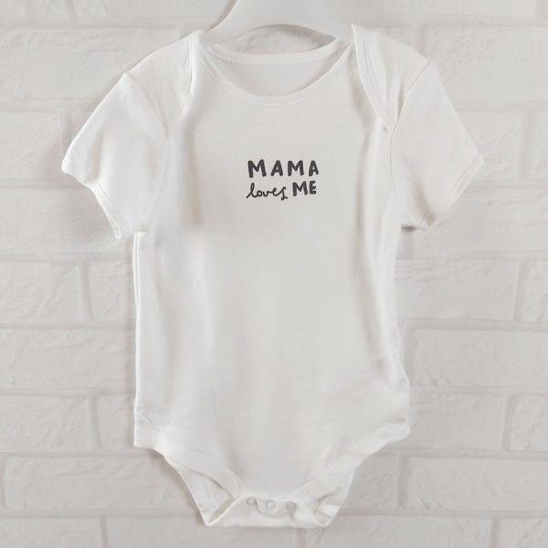Боди белый Мама любит меня Primark
