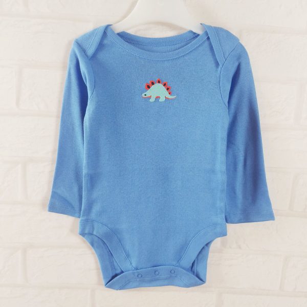 Боди синий с голубым динозавром Children place