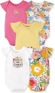 5 боді з кольоровими квітами Children place