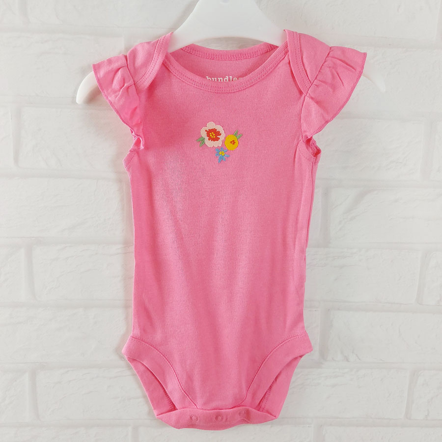 Боди розовый с цветами Children place