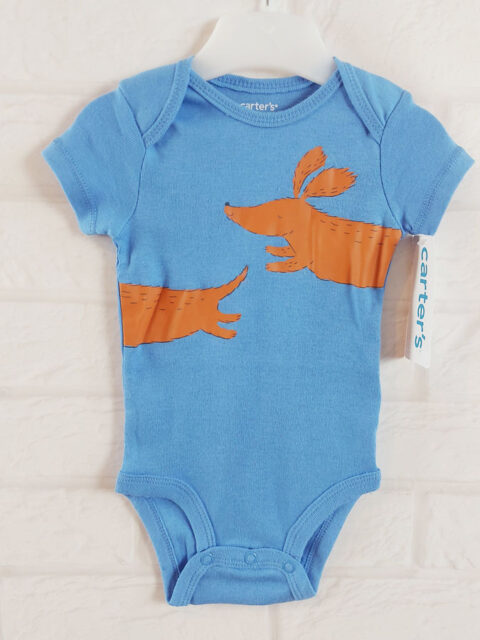 Боди с оранжевыми животными Carters