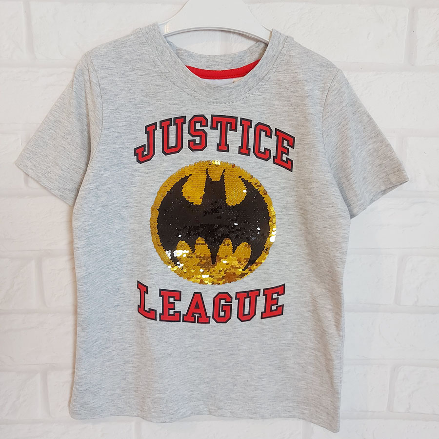 Футболка сіра Justice League Lupilu