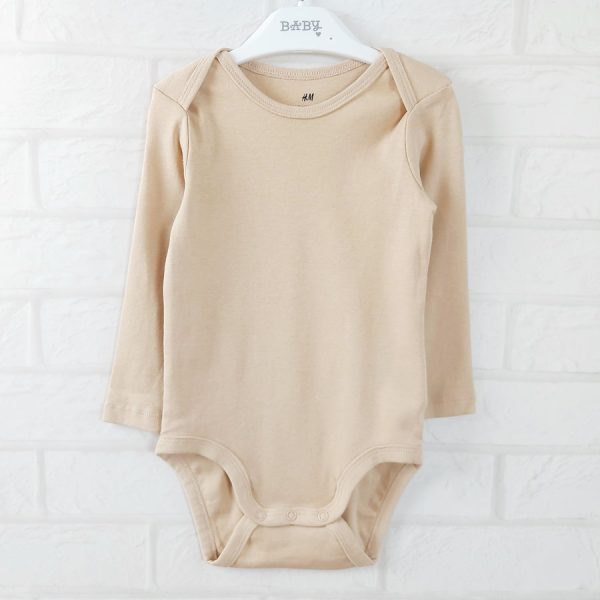 Боди бежевий с длинным рукавом H&M