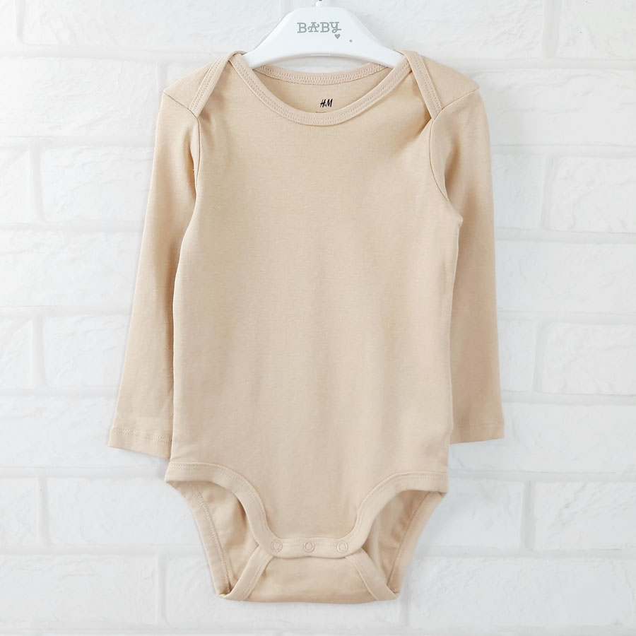 Боді бежевий з довгим рукавом H&M