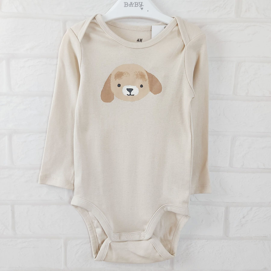 Боді бежевий з тваринкою H&M