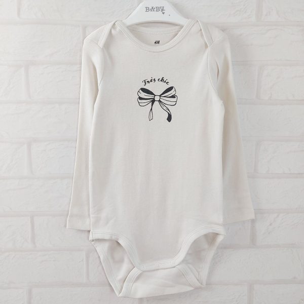 Боди белый с бантиком H&M