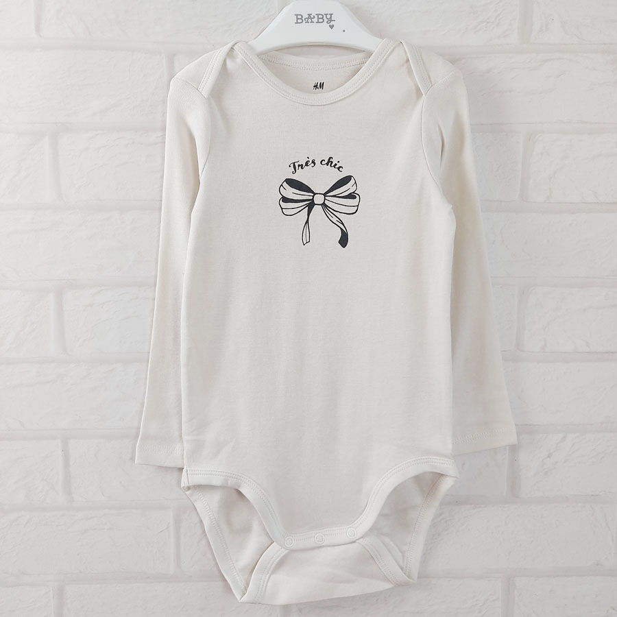 Боді білий з бантиком H&M