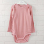 Боди розовый с длинным рукавом H&M