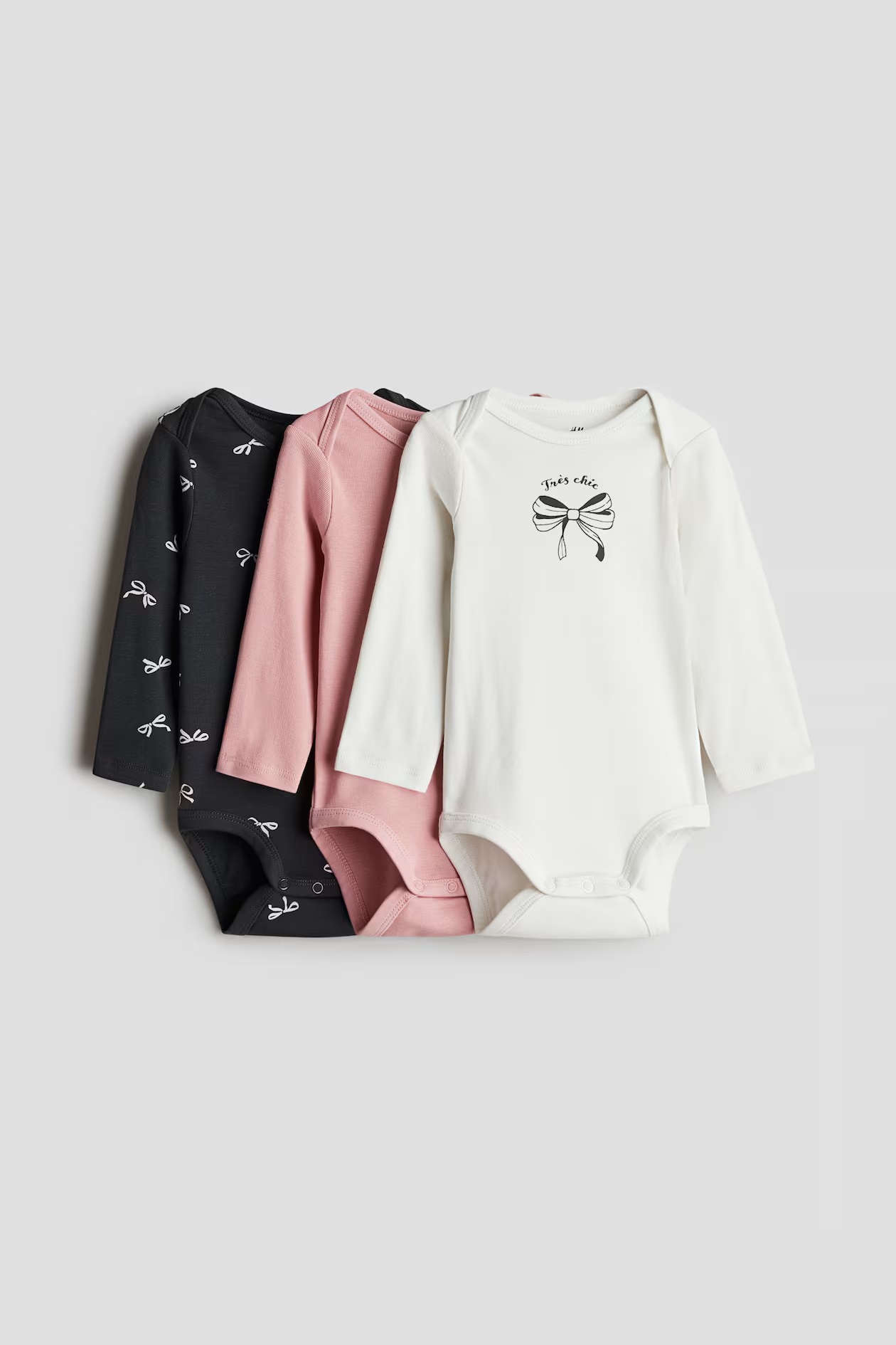 3 боді з бантиками H&M